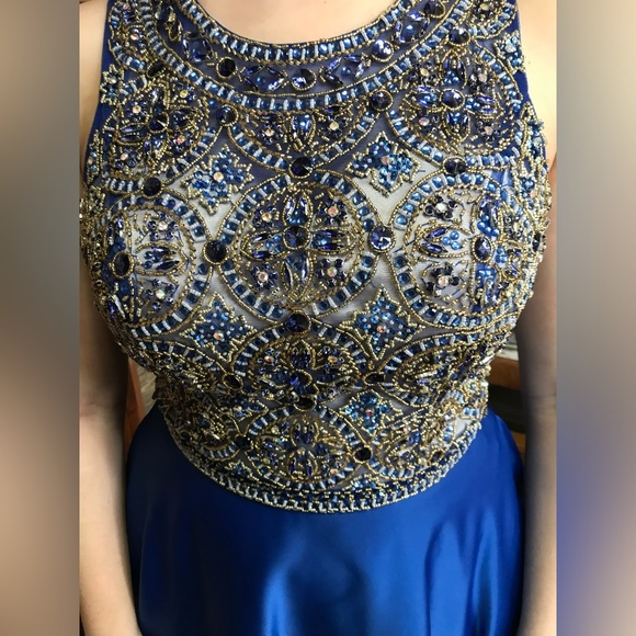 NEW! Rhinestone Formal Dress w/Pockets•Sz Large - Picture 4 of 11